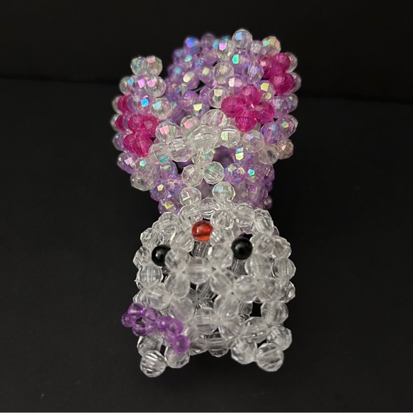 3D beaded cats - set of 2 - Picture 12 of 14